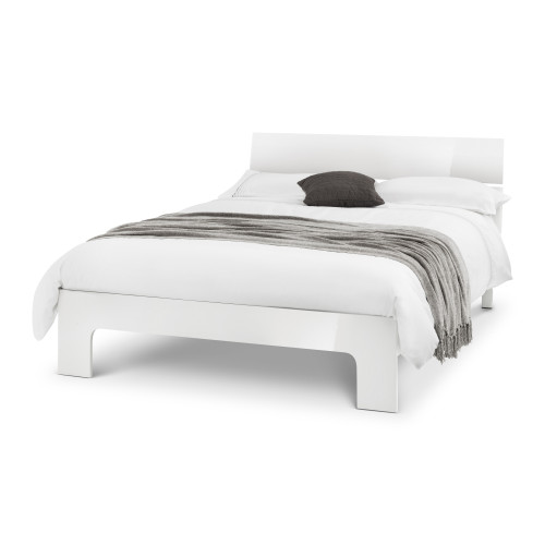 Manhattan High Gloss White Beds