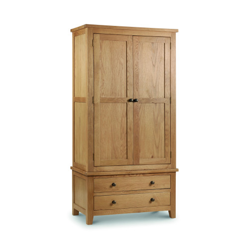 Marlborough Oak 2 Door and 2 Drawer Wardrobe (D55 x W97 x H190cm)