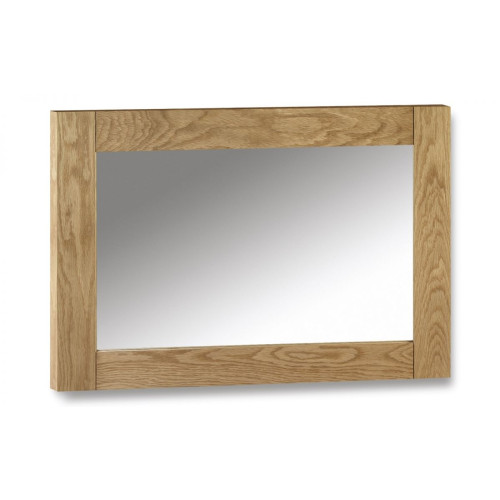 Marlbrough Waxed Oak Finish Wall Mirror (D2 x W100 x H70)