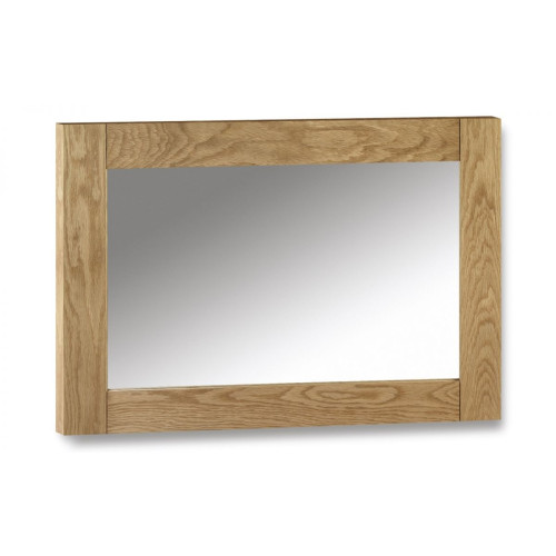 Marlborough Oak Rectangular Wall Mirror (D2 x W100 x H70cm)