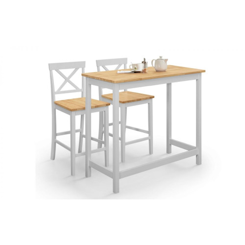 Marlow Grey and Oak Bar Set (D48 x W108 x H91)