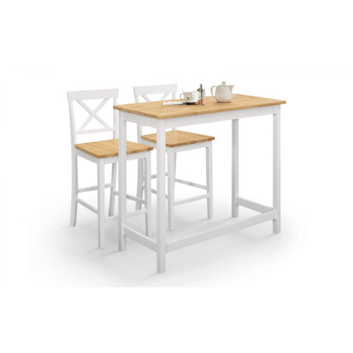 Marlow White and Oak Bar Set (D48 x W108 x H91)