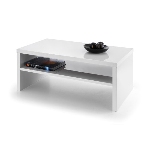 Metro Grey High Gloss Coffee Table (D59 x W100 x H43)