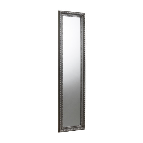 Allegro Silver (Pewter) Dress Mirror (D3 x W38 x H128cm)