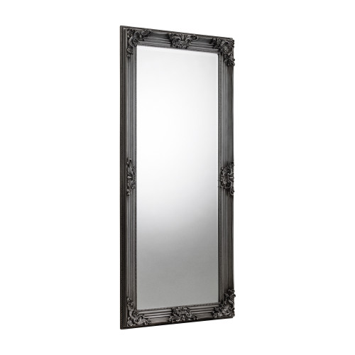 Rococo Grey Pewter Lean-To Dress Mirror (D6 x W80 x H170cm)