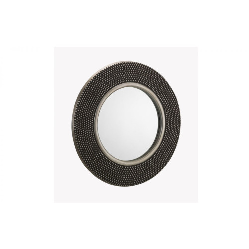 Adagio Pewter Finish Round Wall Mirror  (D4 x W80 x H80)