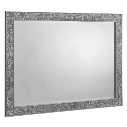 Staccato Silver Fragment Rectangular Wall Mirror (D2.5 x W80 x H110cm)