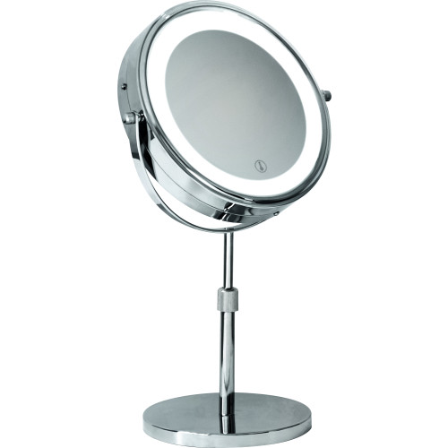 Winchester Chrome Freestanding LED Mirror