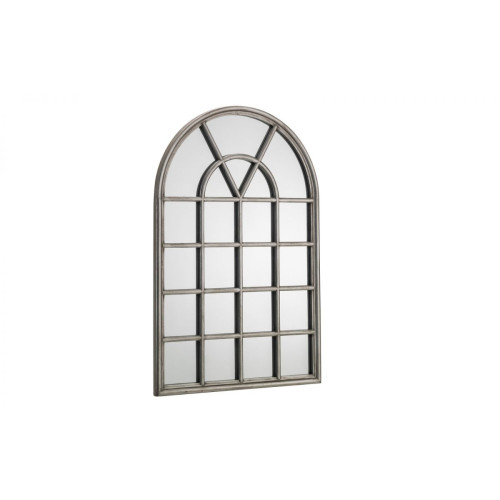 Opus Pewter Finish Window Mirror (D3 x W60 x H90cm)