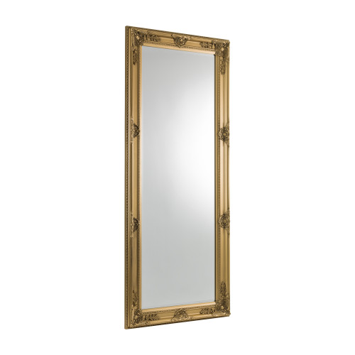 Palais Gold Finish Lean-To Dress Mirror (D6 x W70 x H170cm)