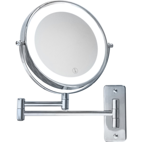 Winchester Chrome Wall Mounted LED Mirror