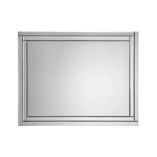 Deco Glass Frameless Rectangular Wall Mirror (D1.9 x W60 x H80cm)