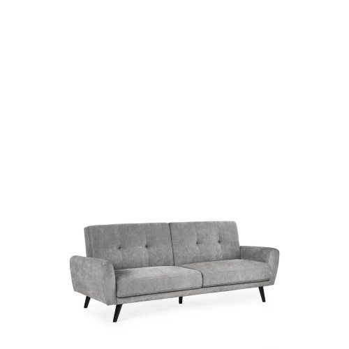 Monza Dove Grey Fabric Sofa Bed (D87-112 x W221 x H44-87cm)