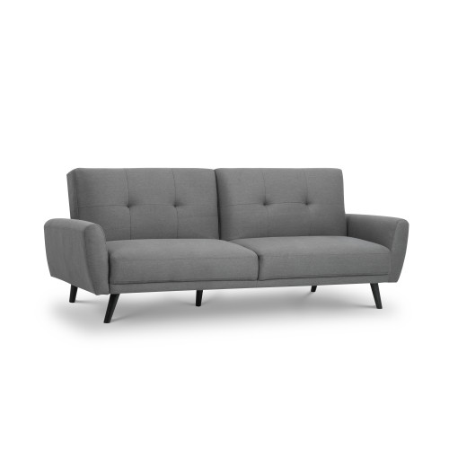 Monza Grey Linen Sofa Bed (D110-221 x W190 x H87cm)