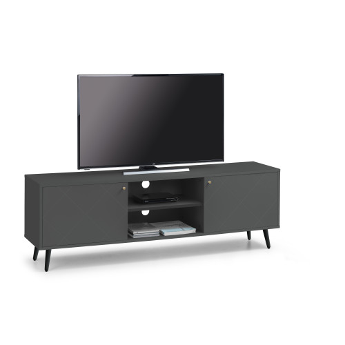 Moritz Grey Widescreen TV Unit (D40 x W117 x H58)