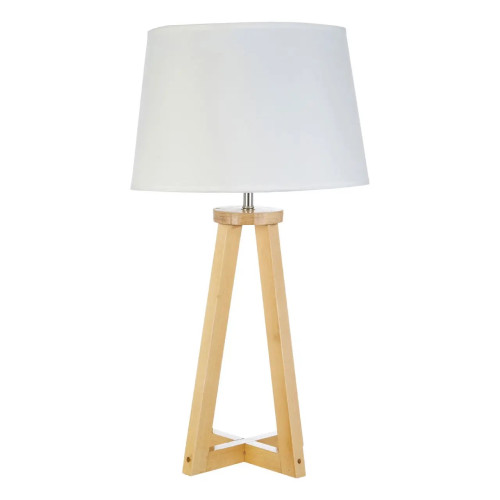 Natural Wooden Base Table Lamp 55 x 30cm
