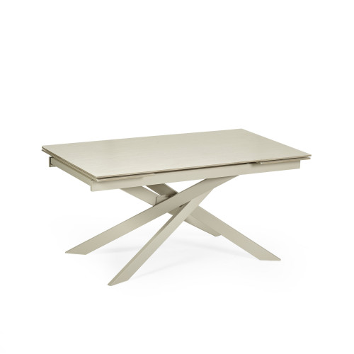 Osaka Stone Effect Rectangular Extending 6 to 8 Seater Dining Table (H76 x W240 x D90cm)