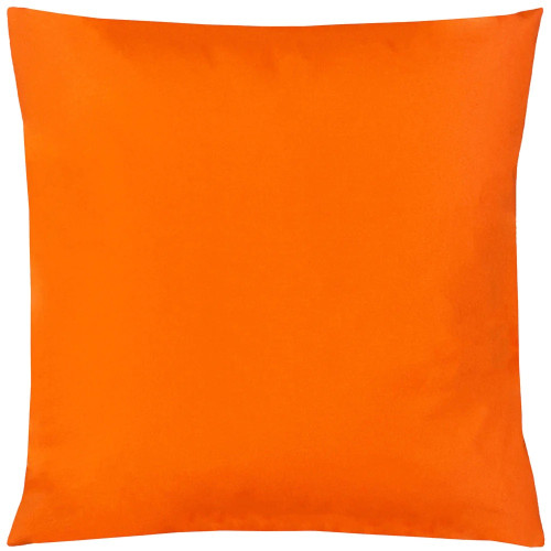 Plain Orange Polyester Filled Outdoor Cushion (43 x 43cm)