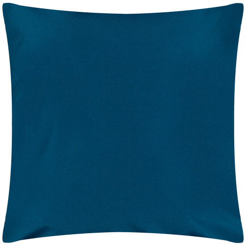 Plain Blue Polyester Filled Outdoor Cushion (55 x 55cm)
