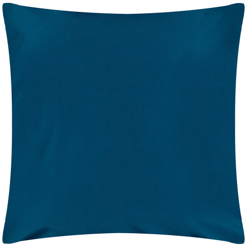 Plain Blue Polyester Filled Outdoor Cushion (43 x 43cm)