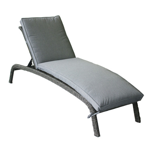 Paris Grey Rattan Multi Position Sun Lounger