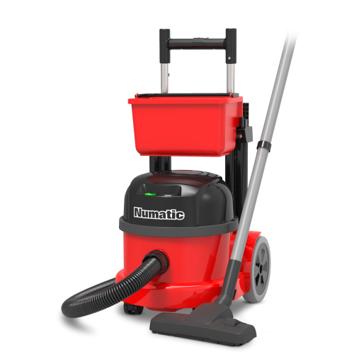 Numatic Pro Cordless Trolley Vacuum with Battery and Charger 9 Litre (H61.5 x W40 x D45cm)