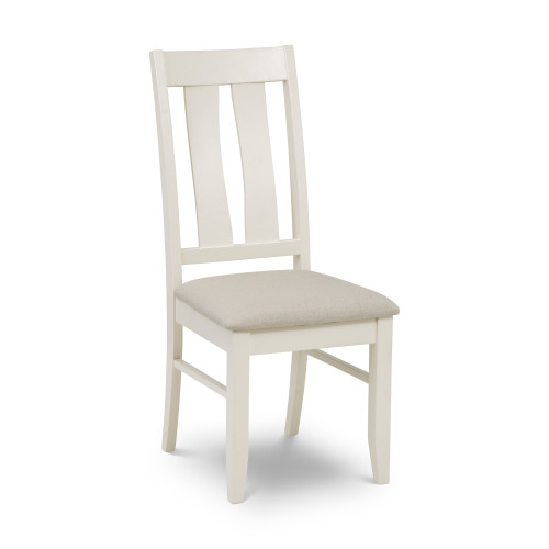 Set of 2 Pembroke Ivory Dining Chairs (D59 x W47 x H105cm)