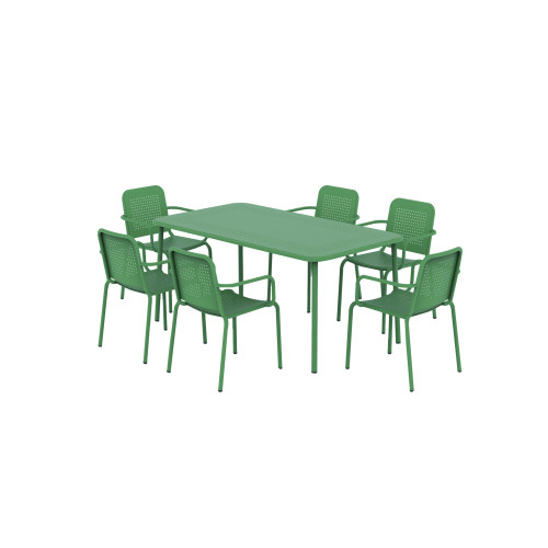 Porto Olive 6 Seater Rectangle Set