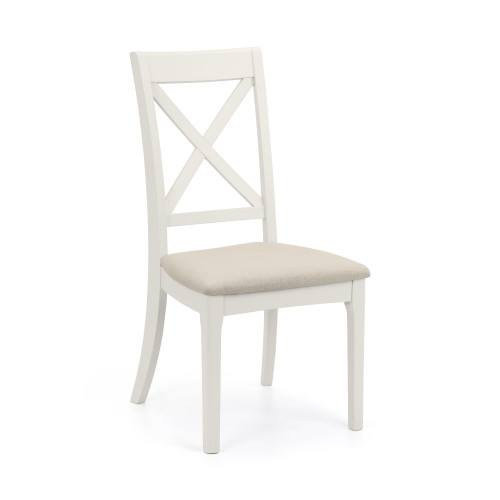 Set of 2 Provence Pale Grey Finish Dining Chairs (D48 x W58 x H98)