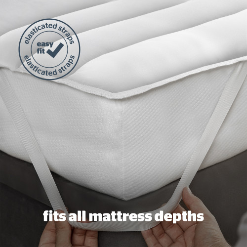 Silentnight Quilted Mattress Protectors with Elasticated Straps