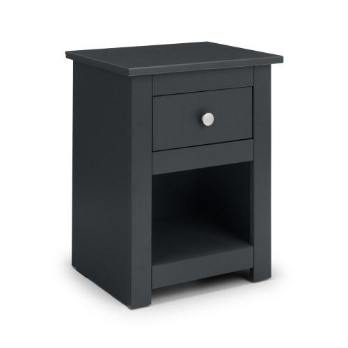 Radley Anthracite 1 Drawer Bedside  (D34 x W43 x H54cm)