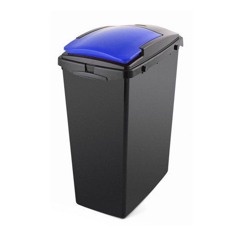 Addis 40 Litre Utility Bin with Lid (42.5 x 28 x 56cm) - Blue