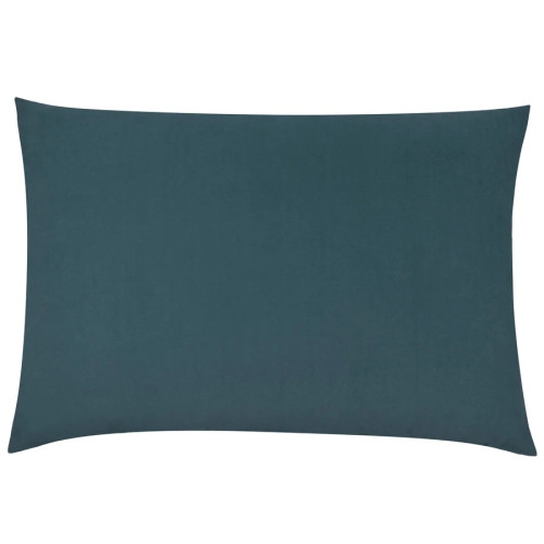 Furn Contra Velvet Polyester Filled Rectangle Cushion 40 x 60cm - Slate Blue