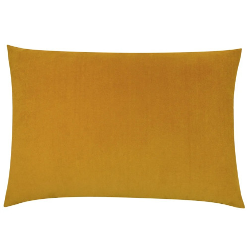 Furn Contra Velvet Polyester Filled Rectangle Cushion 40 x 60cm - Mustard