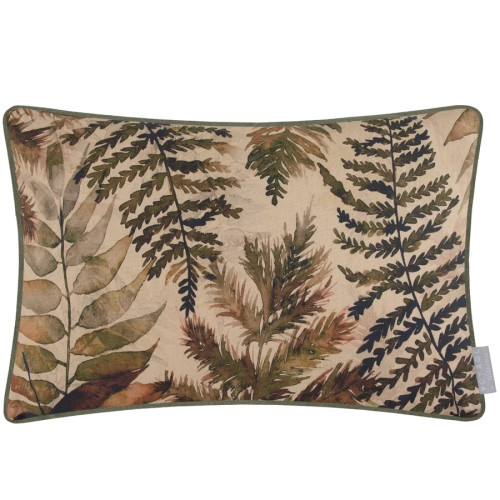 Voyage Maison Elowen Printed Piped Cushion Mulberry 40 x 60cm - Feather Filled