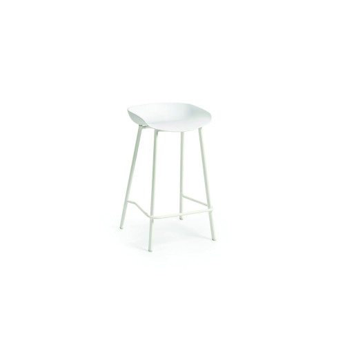 Renzo White Metal Bar Stool 50 x 51 x 70cm