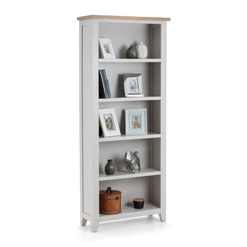 Richmond Elephant Grey Tall Bookcase (D30 x W80 x H190cm)