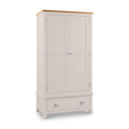 Richmond Elephant Grey 2 Door and 1 Drawer Wardrobe (D55 x W97 x H190cm)