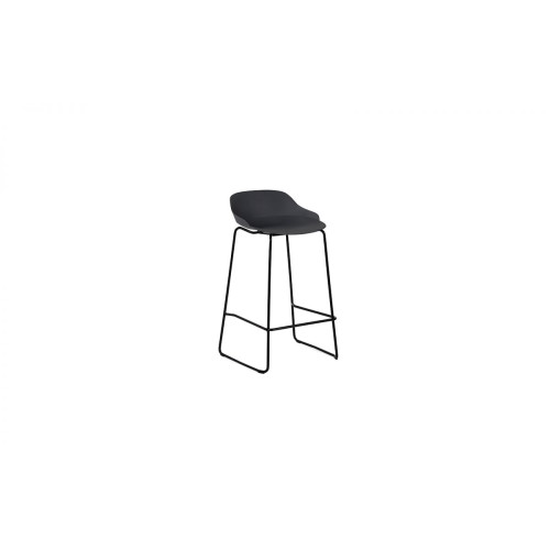 Rocco Dark Grey Metal Bar Stool 66 x 42 x 66cm