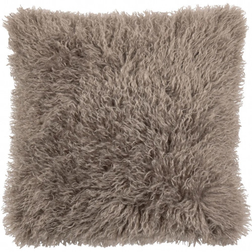 Furn Rowan Faux Fur Polyester Filled Cushion 50 x 50cm - Mocha
