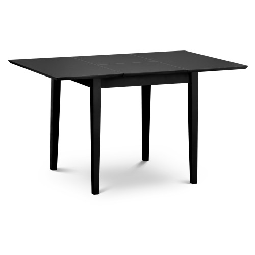 Rufford Black Extending Dining Table (D80 x W80-120 x H75cm)