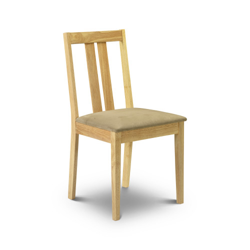 Set of 2 Rufford Natural Dining Chairs (D51 x W46 x H87cm)