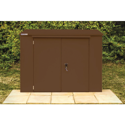 SafeStor Shed 6ft x 3ft in Clay Brown - Stillage of 3