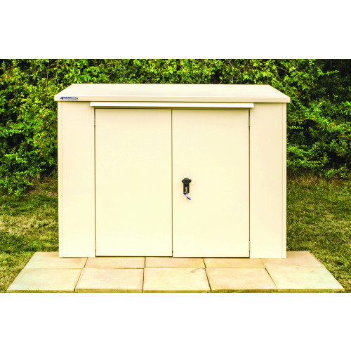 SafeStor Shed 6ft x 3ft in Cream - Stillage of 3