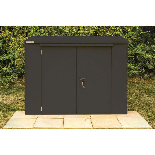 SafeStor Shed 6ft x 3ft in Dark Grey - Stillage of 3