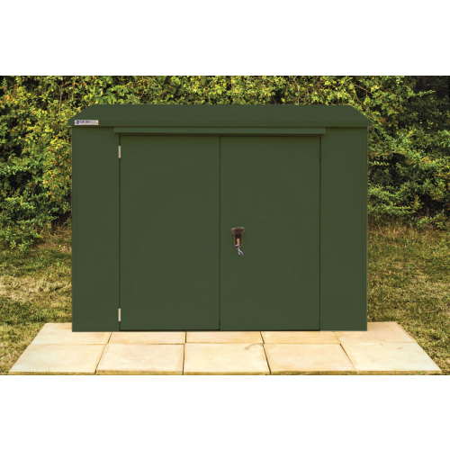 SafeStor Shed 6ft x 3ft in Fir Green - Stillage of 3