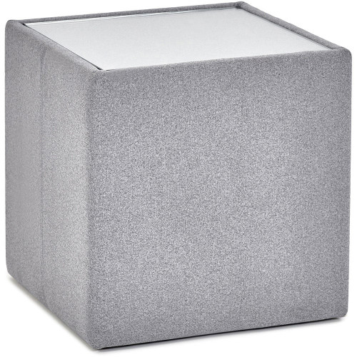 Rohe Grey Fabric Lamp Table (D45 x W45 x H46cm)