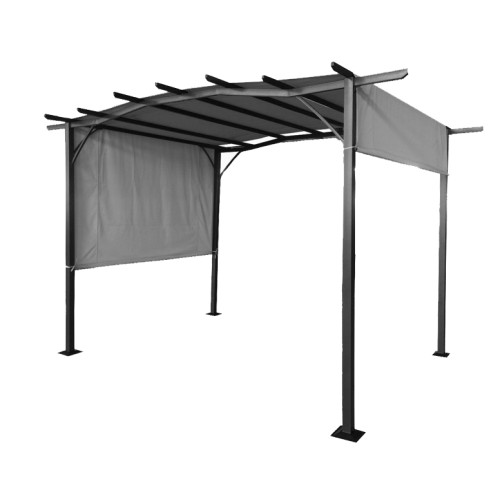 San Remo Sliding Pergola 2.75 x 3.66m - Grey