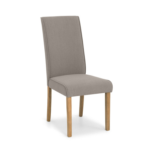 Seville Taupe Linen Dining Chair (D66 x W41 x H103cm)