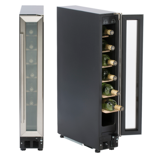 SIA Freestanding Undercounter Wine Cooler (H87-92 x W14.9 x D52.8cm) - Stainless Steel
